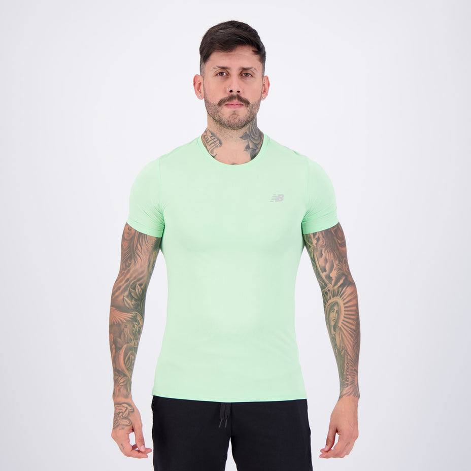 New Balance Camiseta Masc. Sport Essentials — Verde Claro - LBN