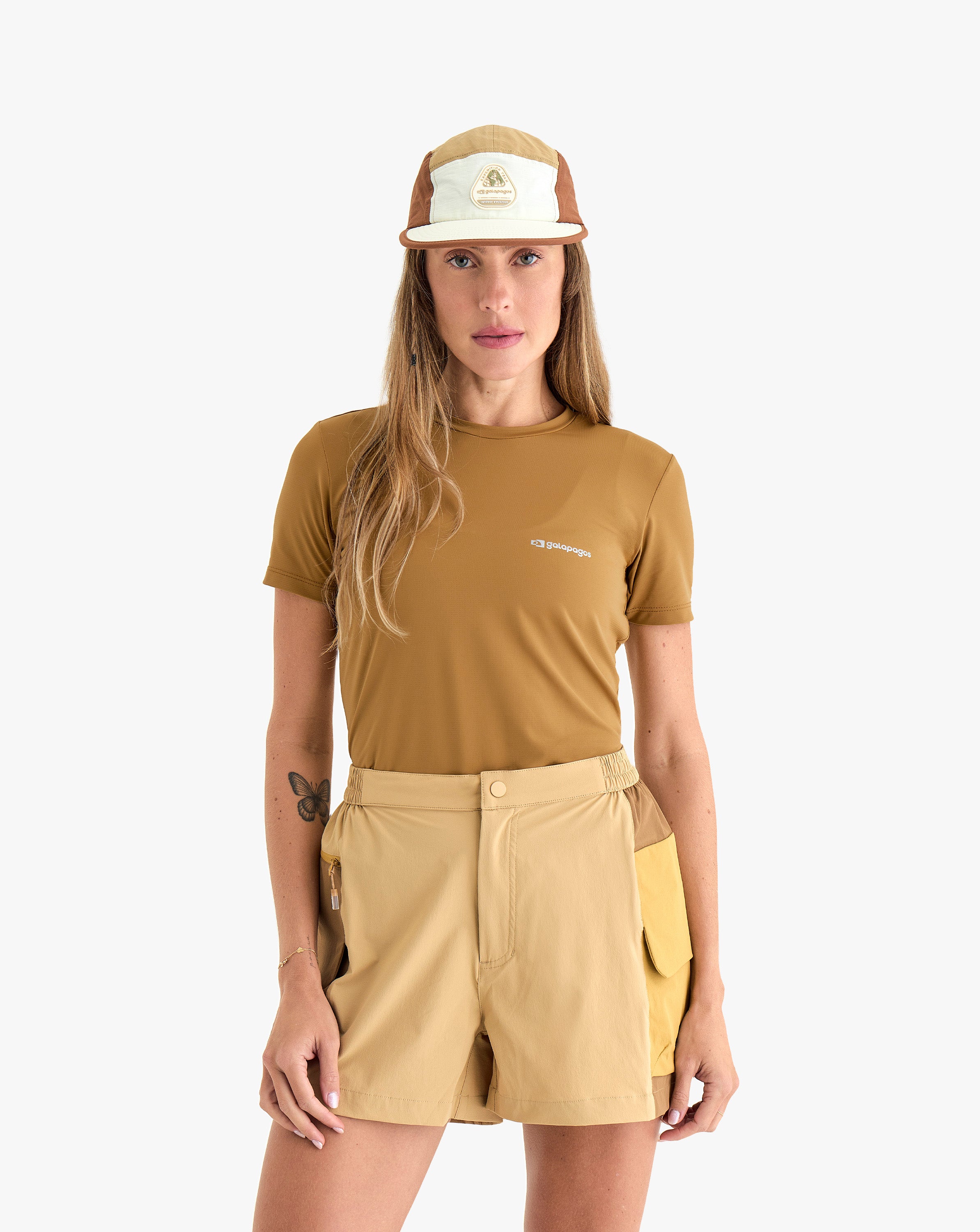 Galapagos Camiseta Alamo Fem. Uv 50+ — Ocre - 170