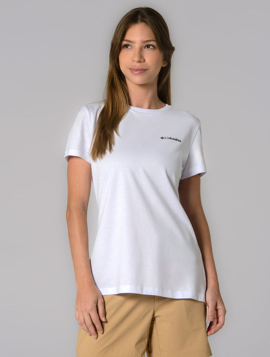 Columbia Camiseta Basica Silk — Branco - 100