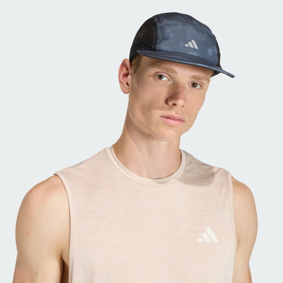 Adidas Bone Run Grf Cap — Cinza - .