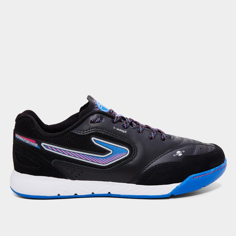 Topper Chuteira Dominator Pro Vi Futsal — Preto/Azul/Pink - .