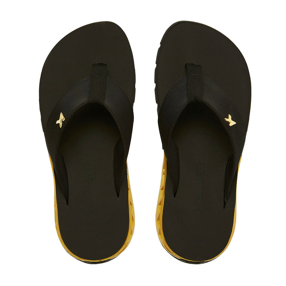 Kenner Chinelo Rakka — Preto/Dourado - 6