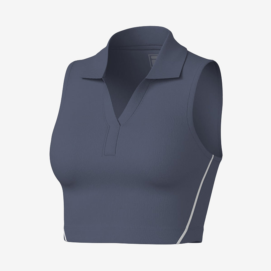 Fila Top Feminino Fila Tennis Line — Marinho/Carbono - 3883