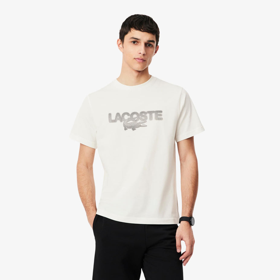 Lacoste Camiseta Classics Fit Grafica — Off White - 70V