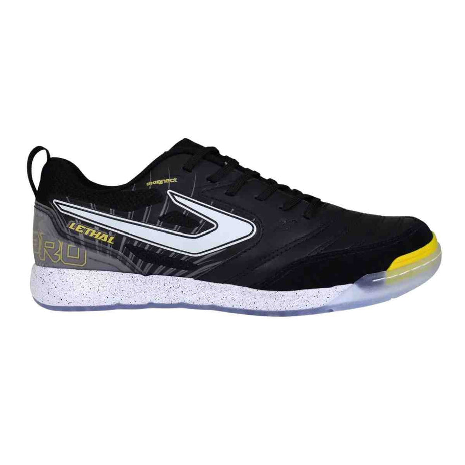 Topper Chuteira Lethal Futsal — Preto/Branco/Amarelo - .