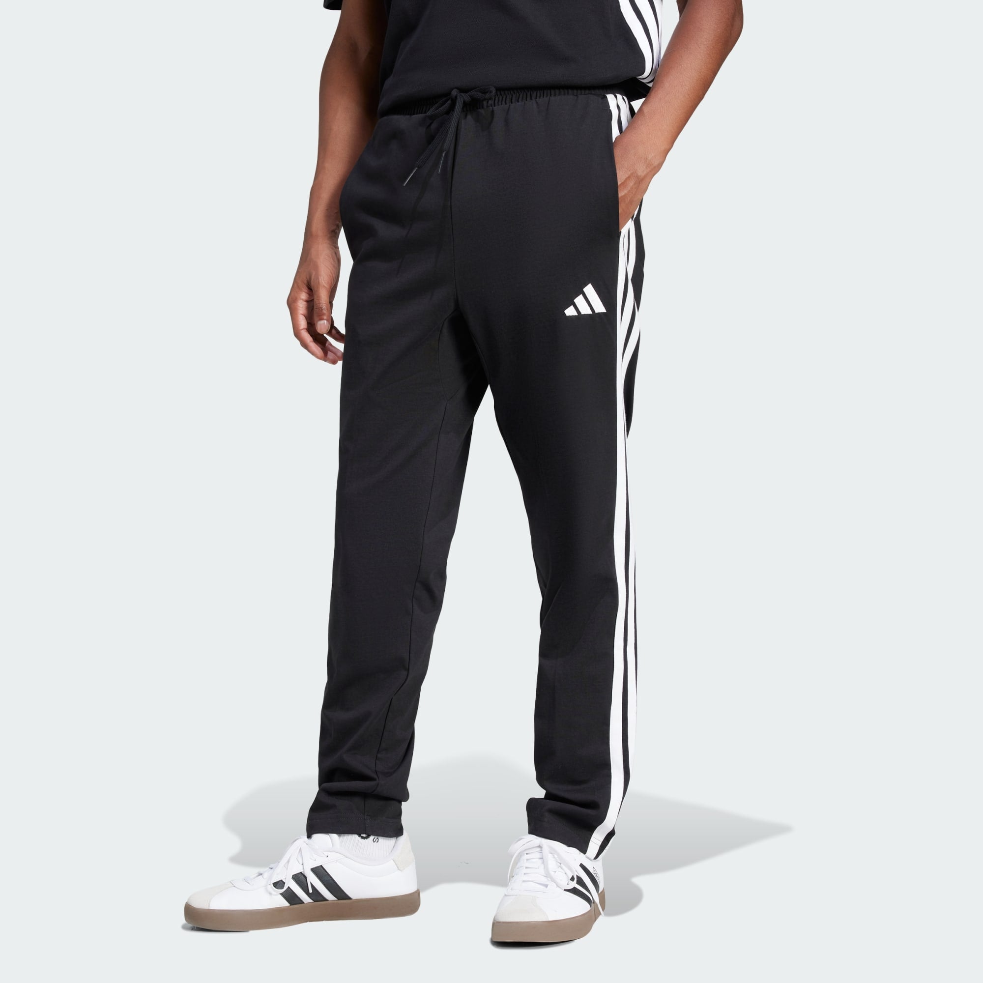 Calça Adidas Essentials 3 Stripes Je6430 — Preto