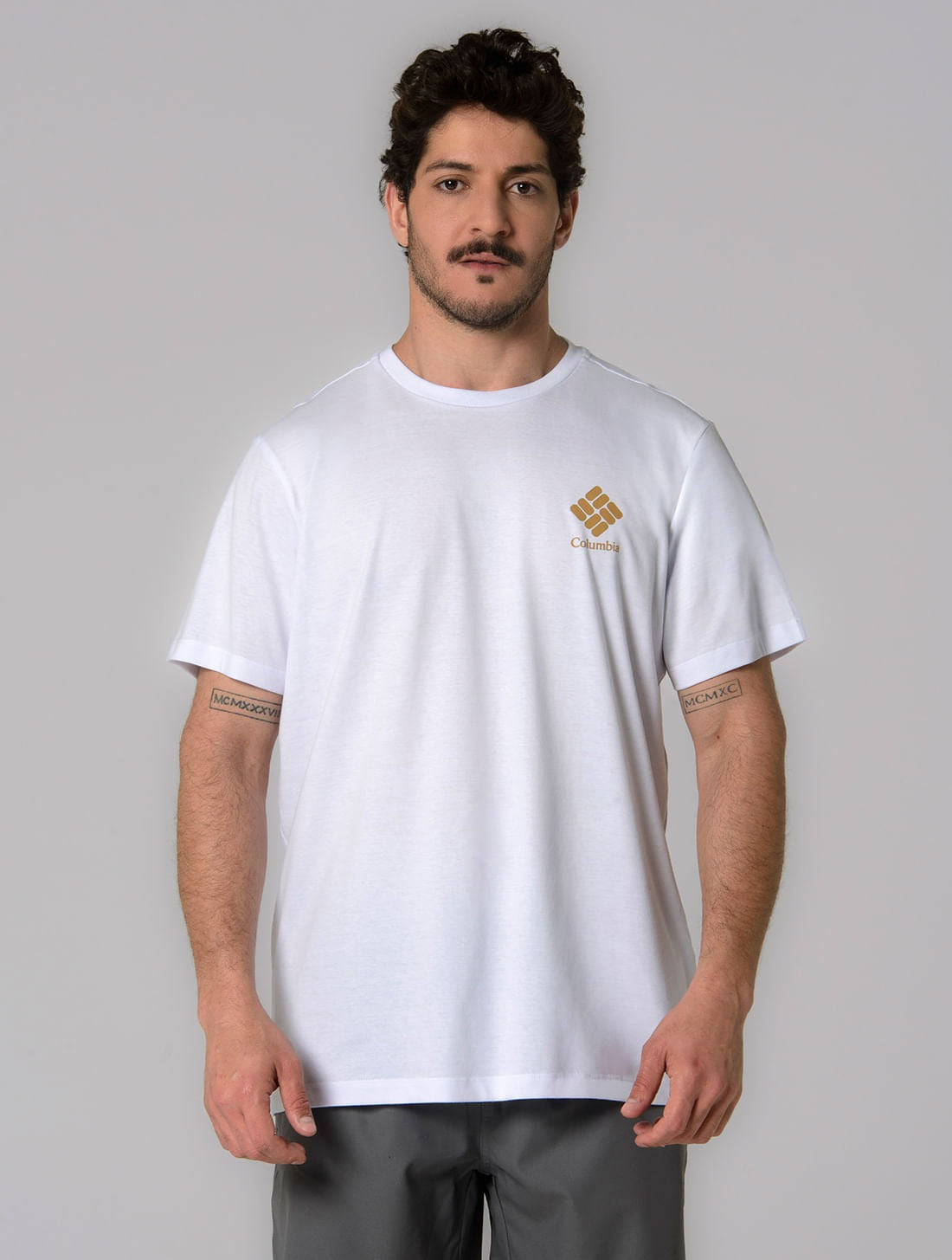 Columbia Camiseta Csc Stacked Logo — Branco - 100