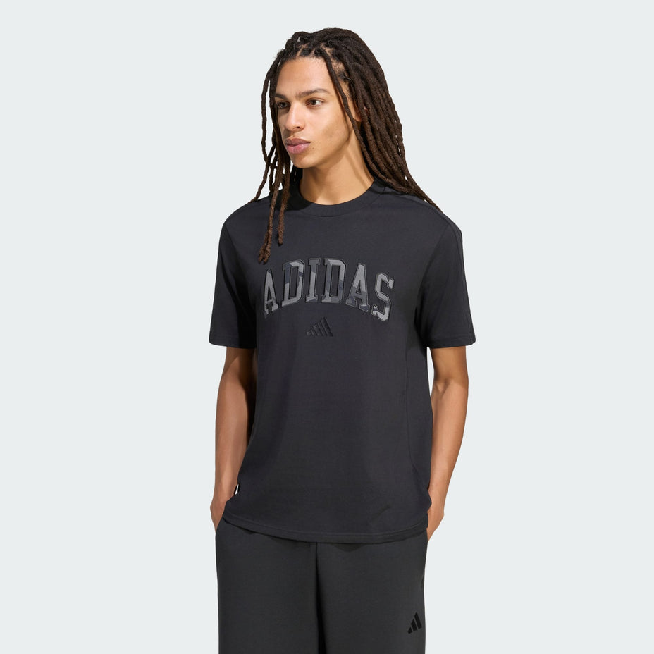 Adidas Camiseta M Camo Print Te — Preto - .