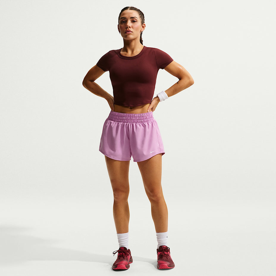 Nike Short W One Df Mr 3in Br — Lílas - 503