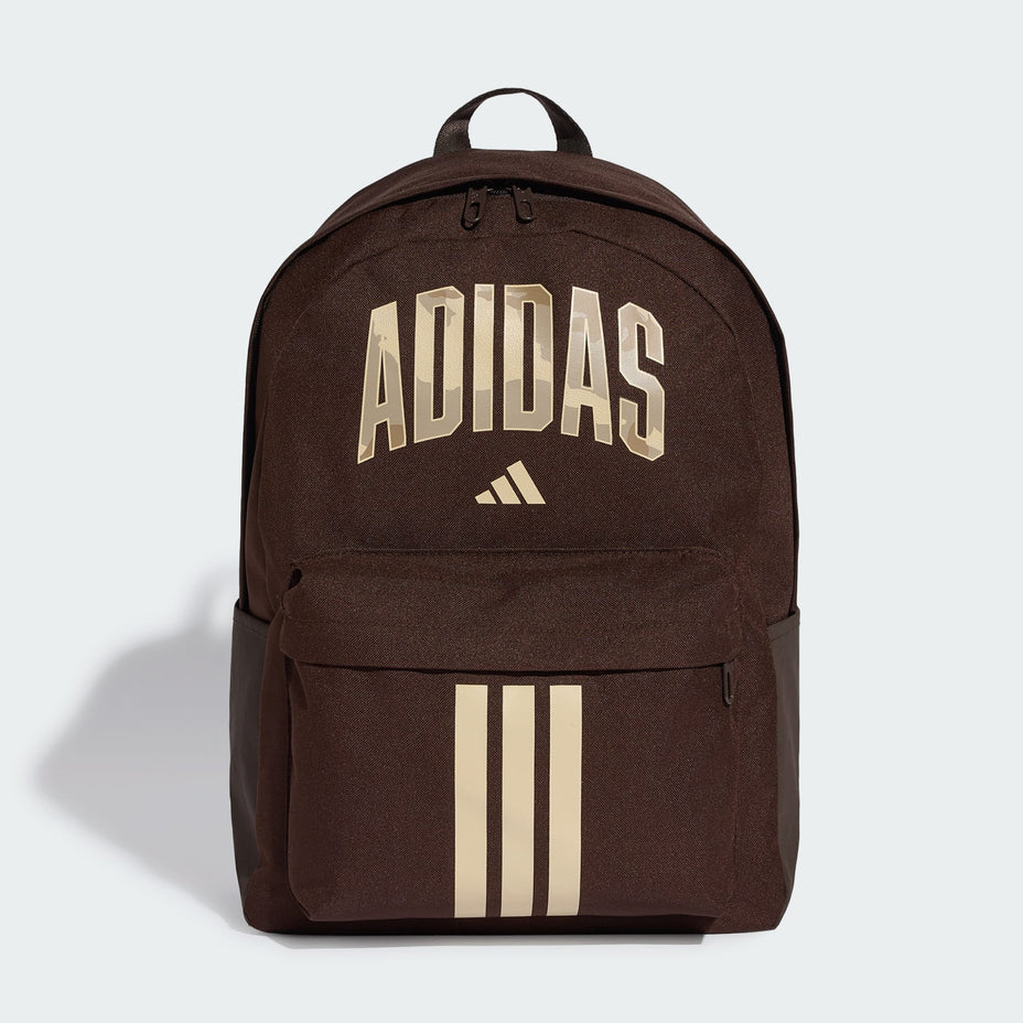 Adidas Mochila Ess Camo Bp — Marrom - .