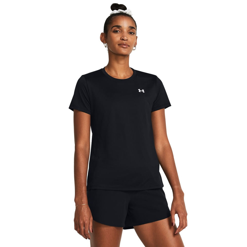 Under Armour Camiseta Mc Tech Ssc — Preto/Branco - BLKWHT