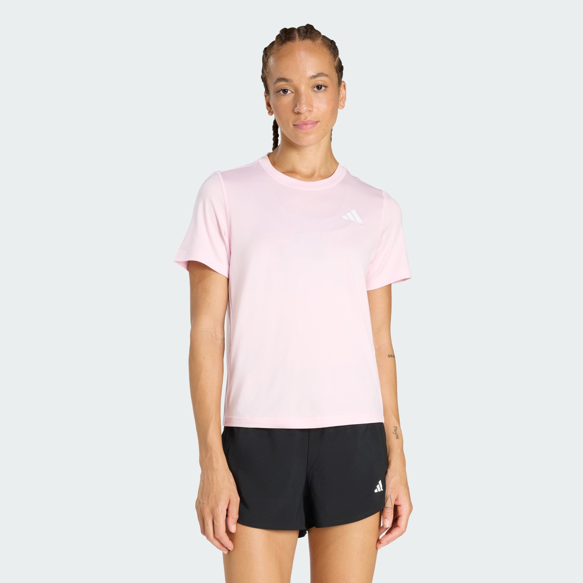 Adidas Camiseta We 3s Crew Tee — Rosa - .