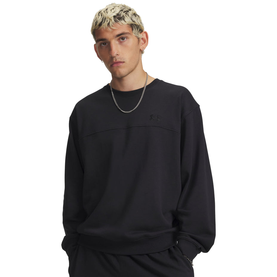 Under Armour Moletom Rival Lw Crew — Preto/Preto - BLKBLK