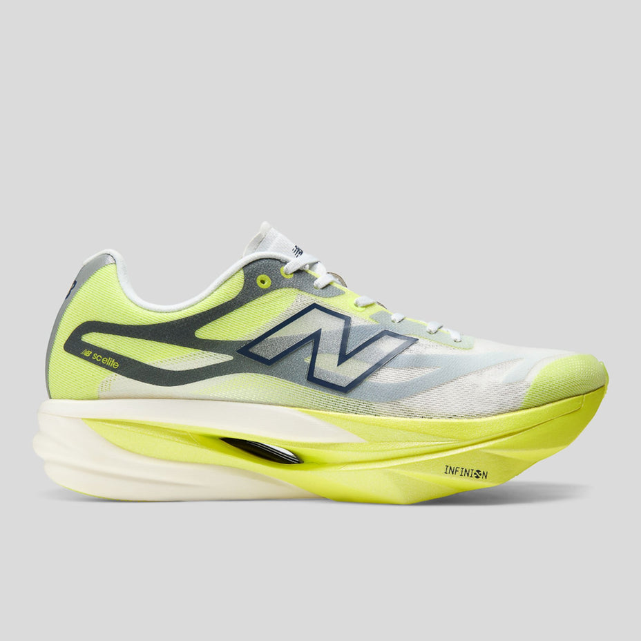 New Balance Tenis Infinion Elite V6 Masc — Gelo/Verde Neon (site MRCEL598)