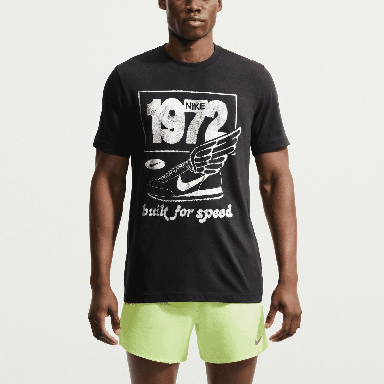 Nike Camiseta Df Tee Std Run Dna Men'S — Preto - 010