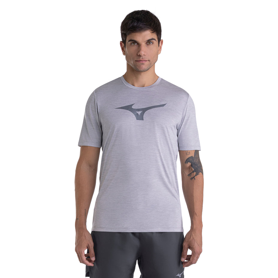 Mizuno Camiseta T-Shirt Miz Spark Mescla — Cinza/Mescla - MCZ26C