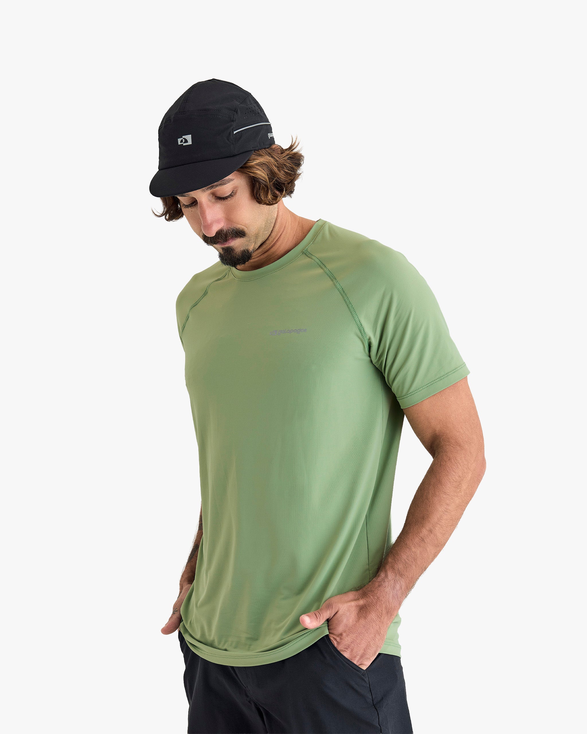 Galapagos Camiseta Alamo Masc.Uv 50+ — Verde - 184