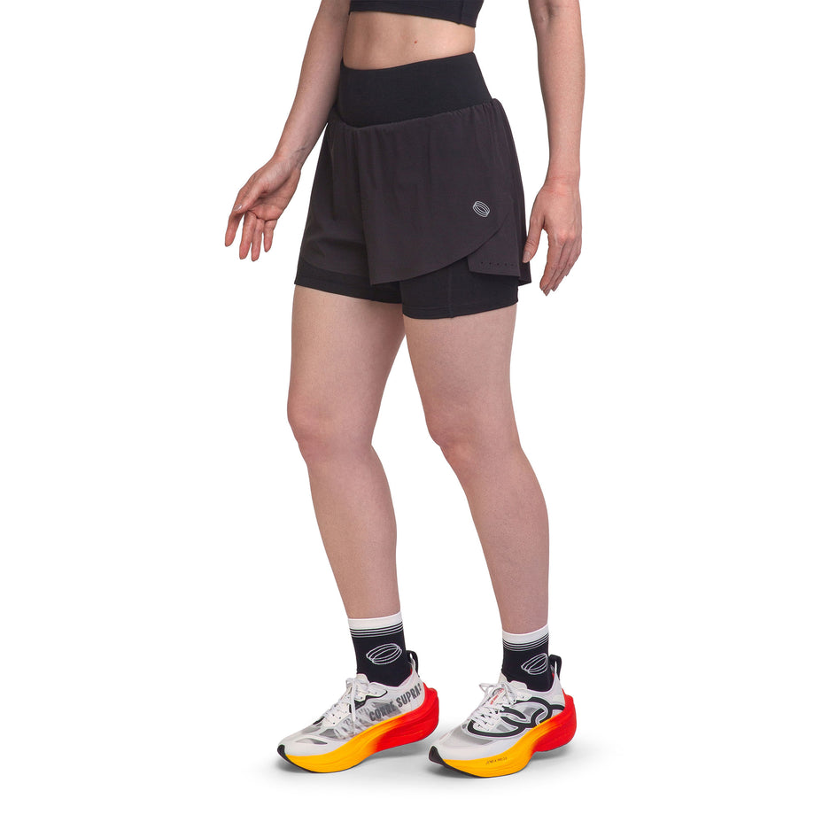 Olympikus Short Corre Foco 2 Em 1 3 F — Preto - PT/PRT