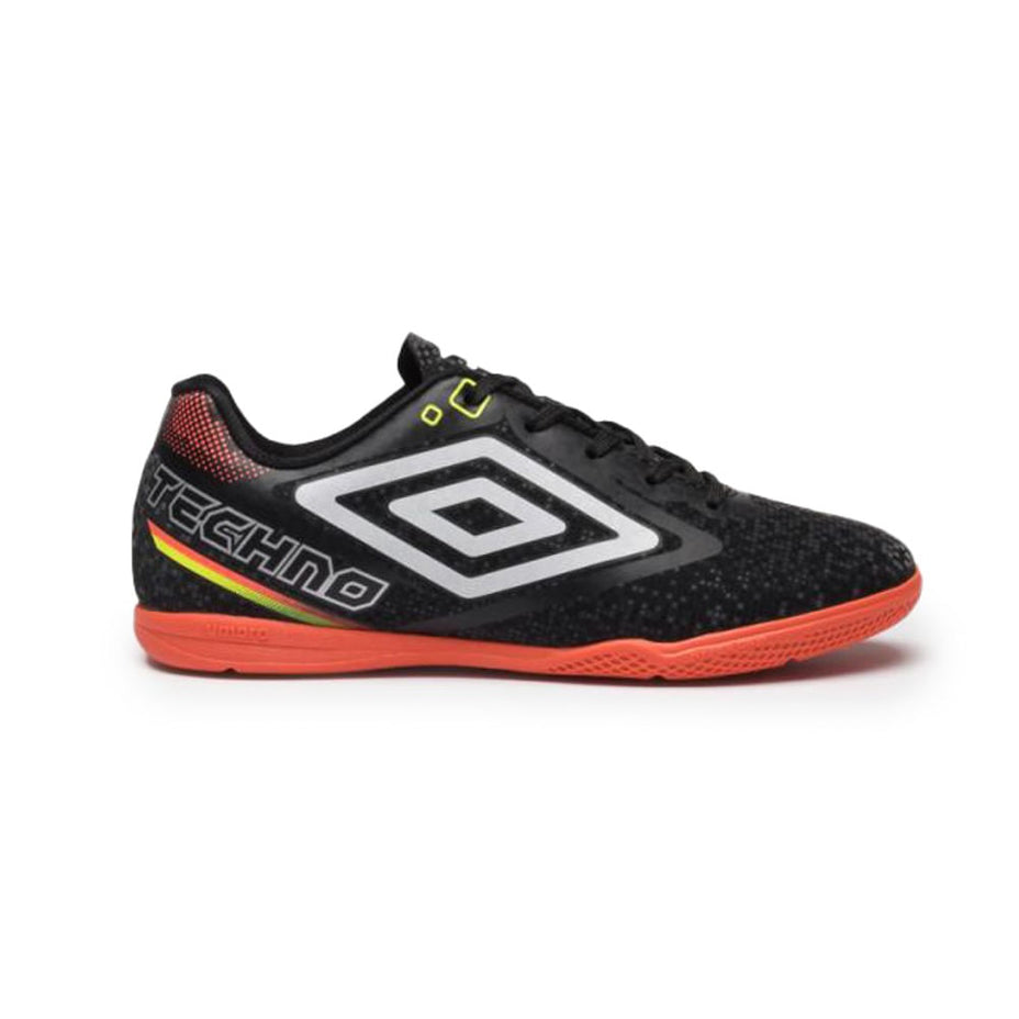 Umbro Chut. Indoor Techno Ii Jr — Preto/Branco/Coral - 120
