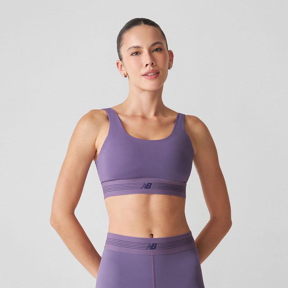 New Balance Top Fem. Ac Train Bra — Roxo Violeta - AA5