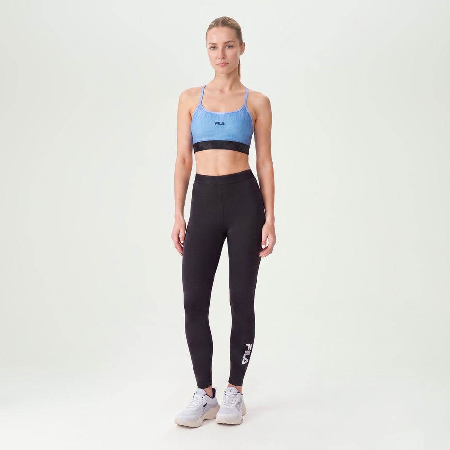 Fila Legging Feminina Fila Train Elastic Vi — Preto/Branco - 312