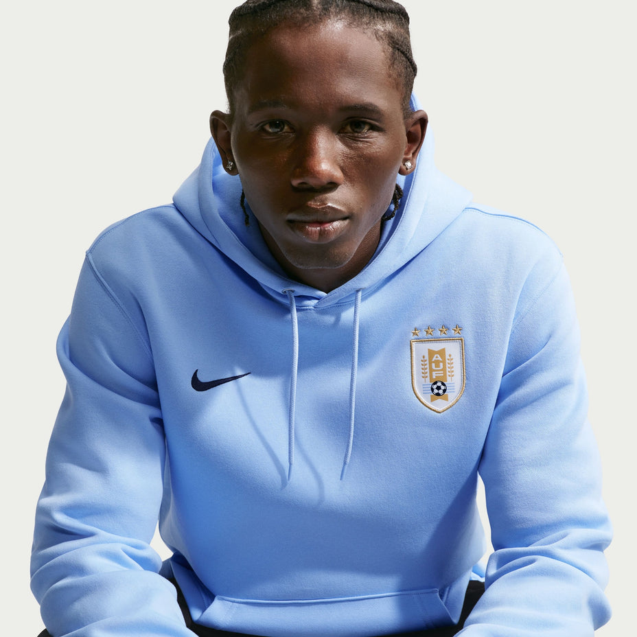 Nike Moletom Uruguay Auf M Club Bb Po Hoodie — Azul Claro - 425