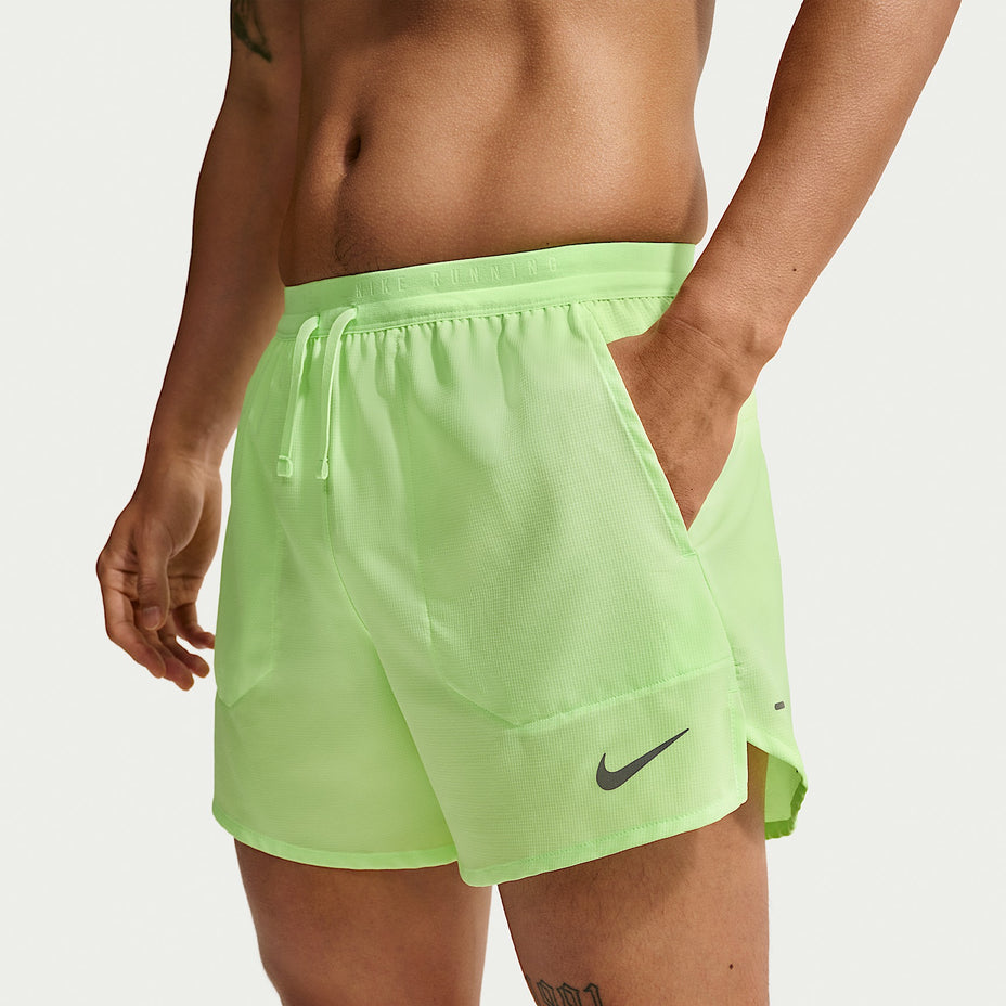 Nike Shorts M Nk Df Stride 5in Bf Short — Verde Limão - 377