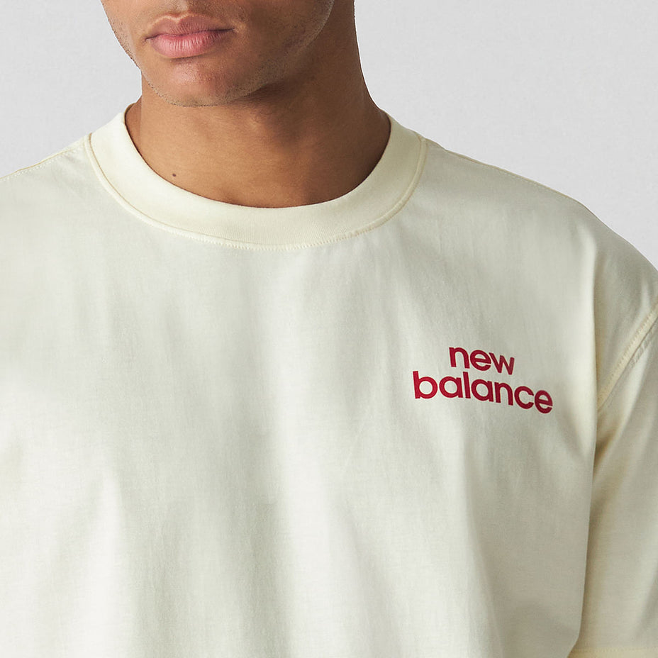 New Balance Camiseta Masc. Intelligent — Off White Angora - AGA
