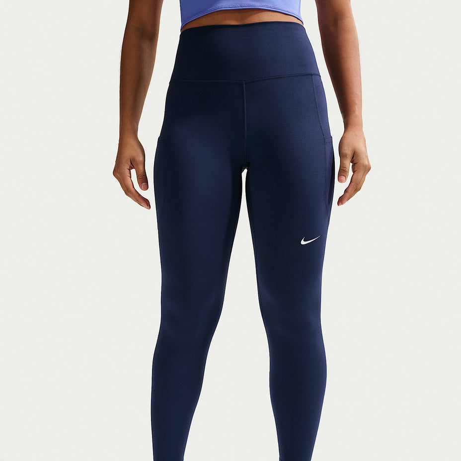 Nike Calca W Nk Df One Hr 7 8 Pkt Tght — Azul Escuro - 413