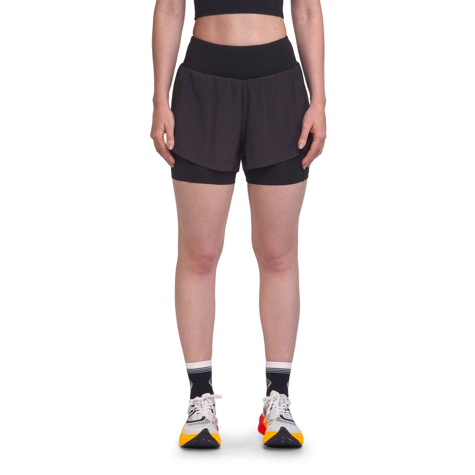 Olympikus Short Corre Foco 2 Em 1 3 F — Preto - PT/PRT