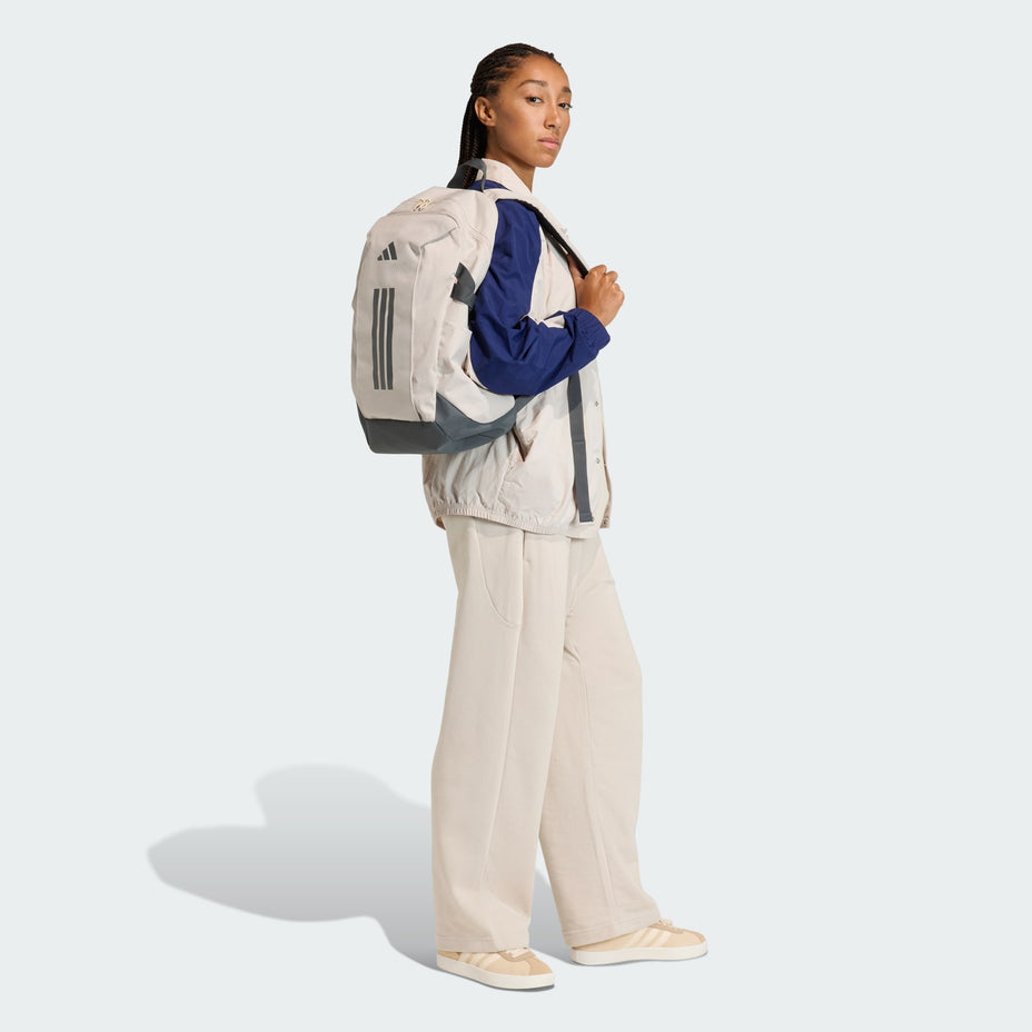 Adidas Mochila Apwr Viii — Bege Cinza - .