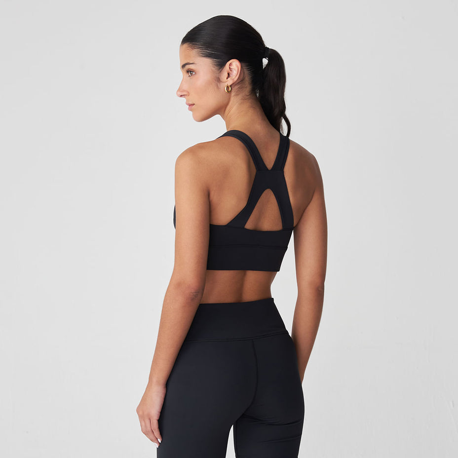 New Balance Top Fem.Graphic Sports Bra — Preto - BK