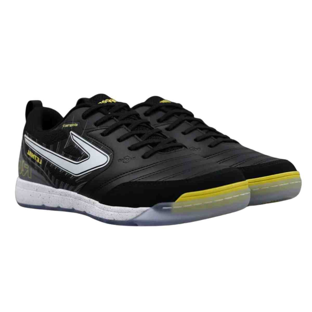 Topper Chuteira Lethal Futsal — Preto/Branco/Amarelo - .