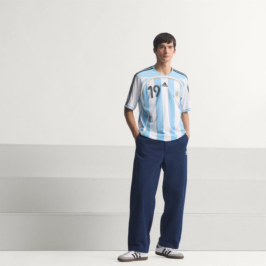 Adidas Camisa Argentina I 06 — Branco/Azul - .