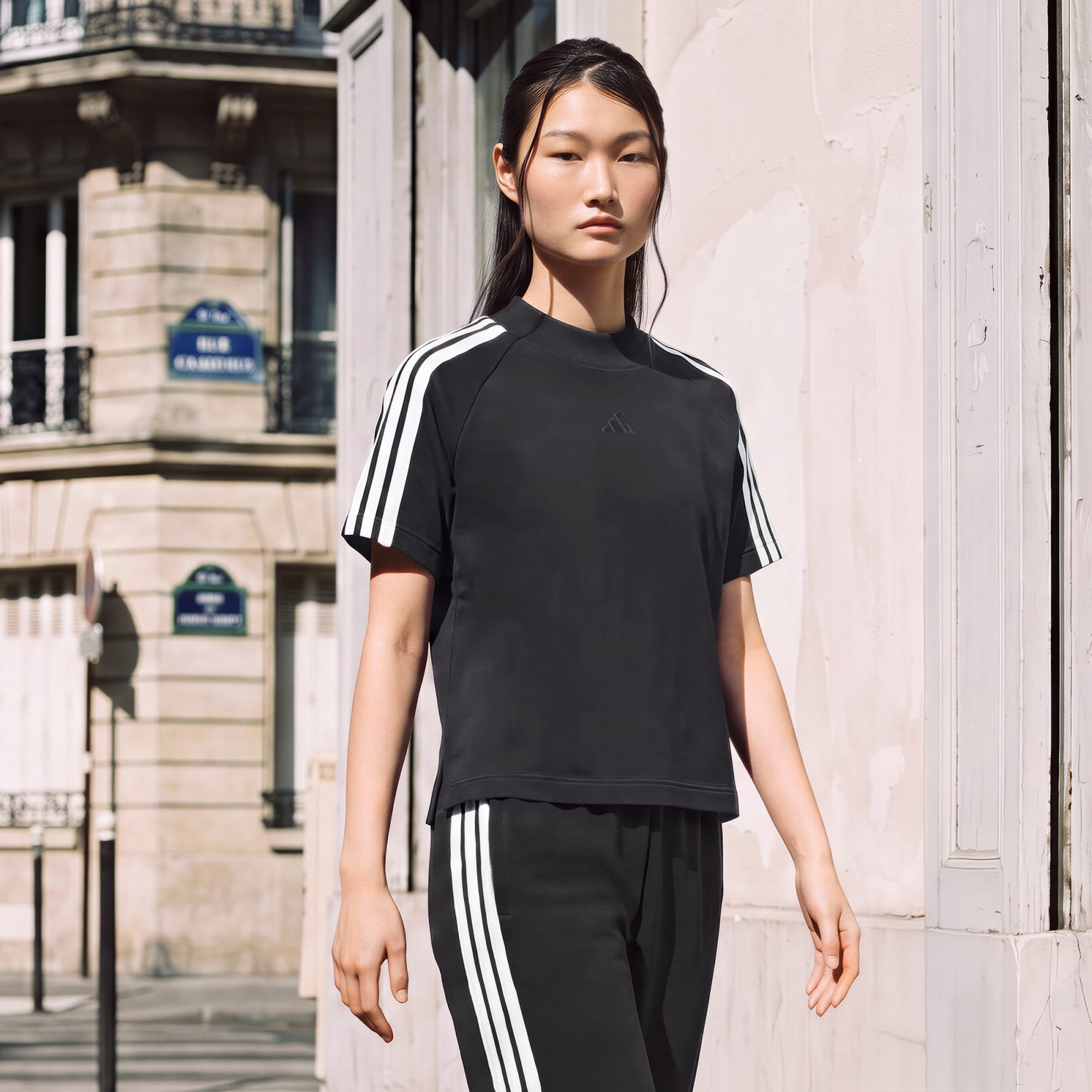 Adidas Camiseta W Ak 3s Tee — Preto - .