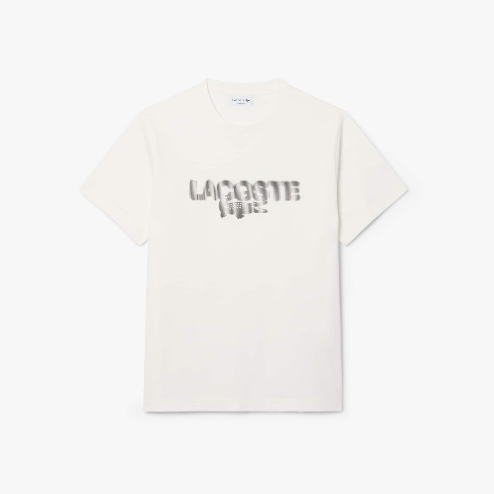 Lacoste Camiseta Classics Fit Grafica — Off White - 70V