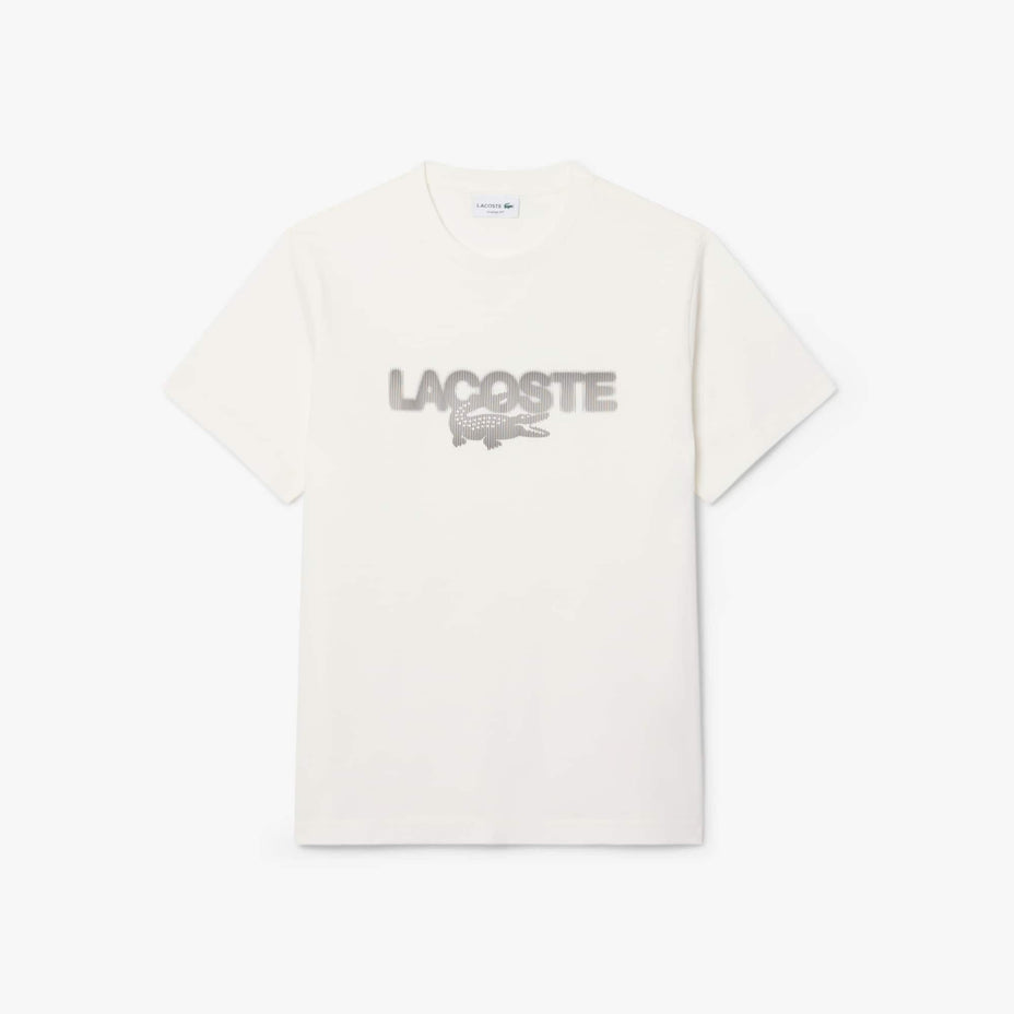 Lacoste Camiseta Classics Fit Grafica — Off White - 70V
