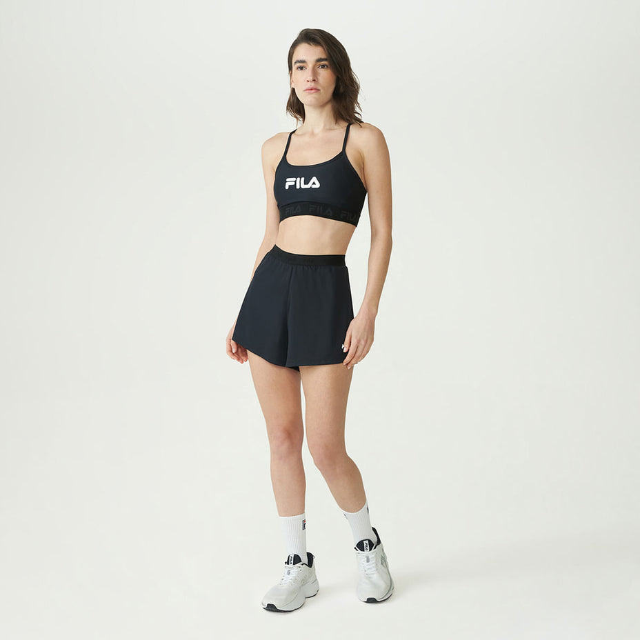 Fila Top Feminino Fila Train Elastic Vi — Preto/Branco - 312