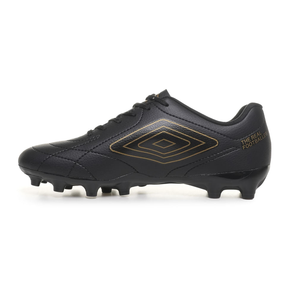 Umbro Chuteira Campo Class Footballer — Preto/Dourado - 119