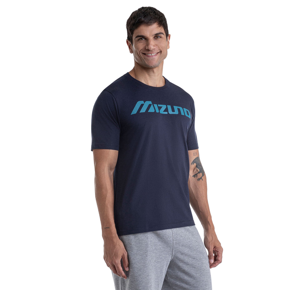 Mizuno Camiseta Big Logo — Azul - AZNPTL