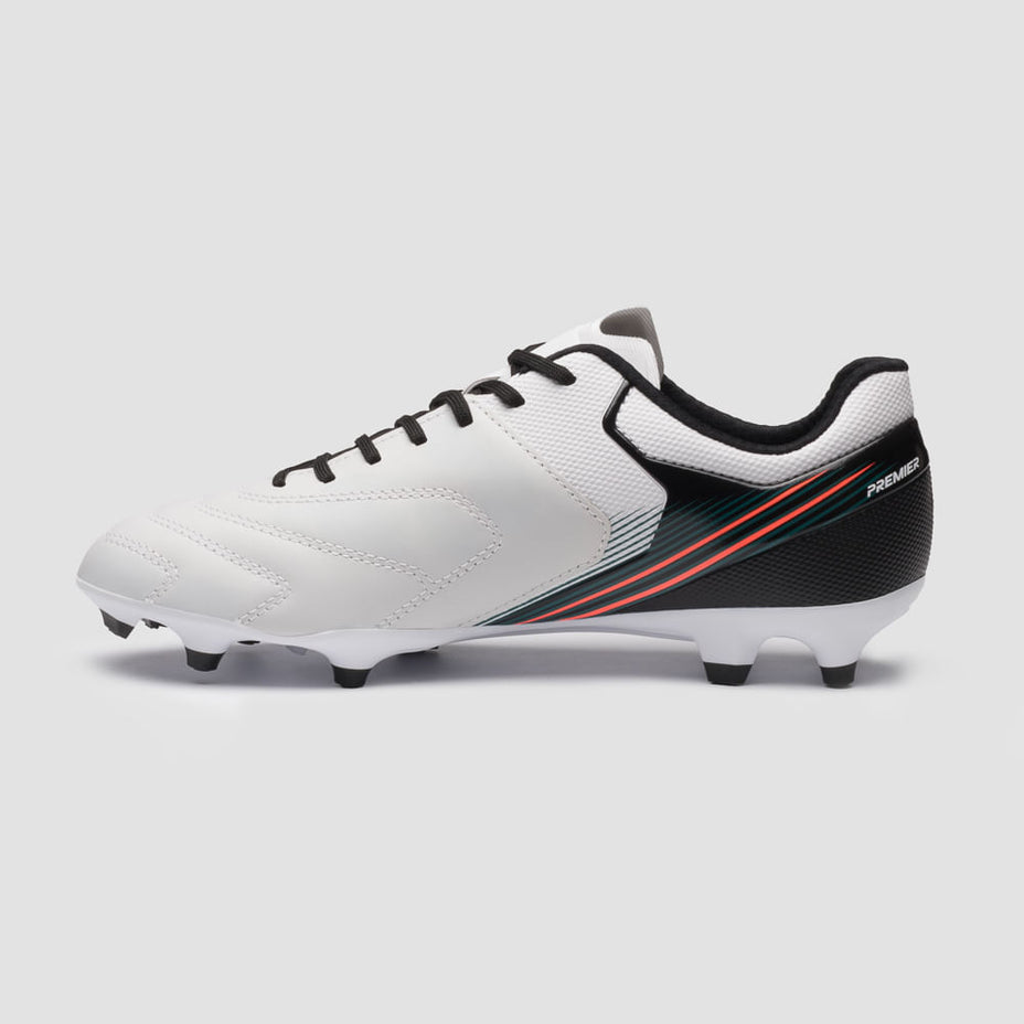 Umbro Chuteira Campo Adamant Master — Branco/Preto/Coral - 210