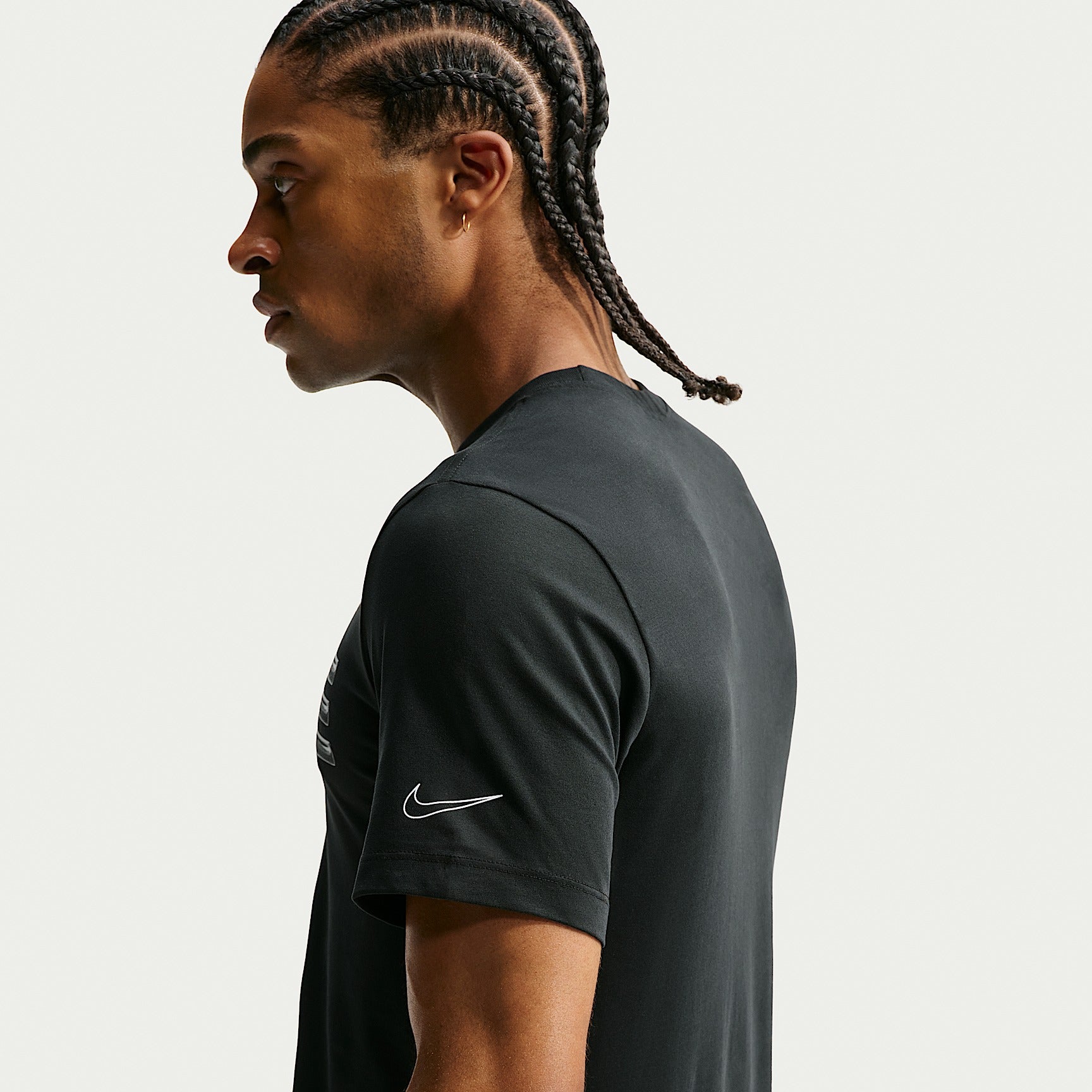 Nike Camiseta Df Tee Std Hbr  Men'S — Preto - 010