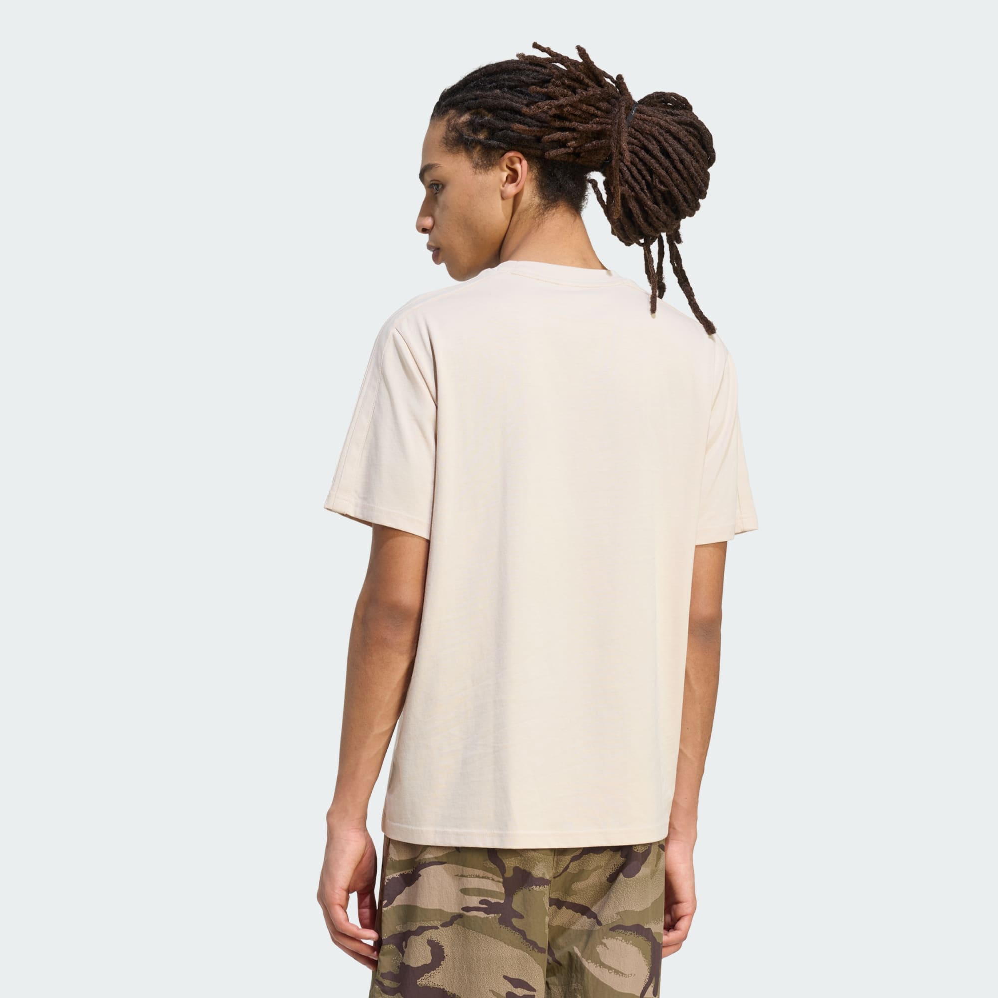 Adidas Camiseta M Camo Print Te — Bege - .