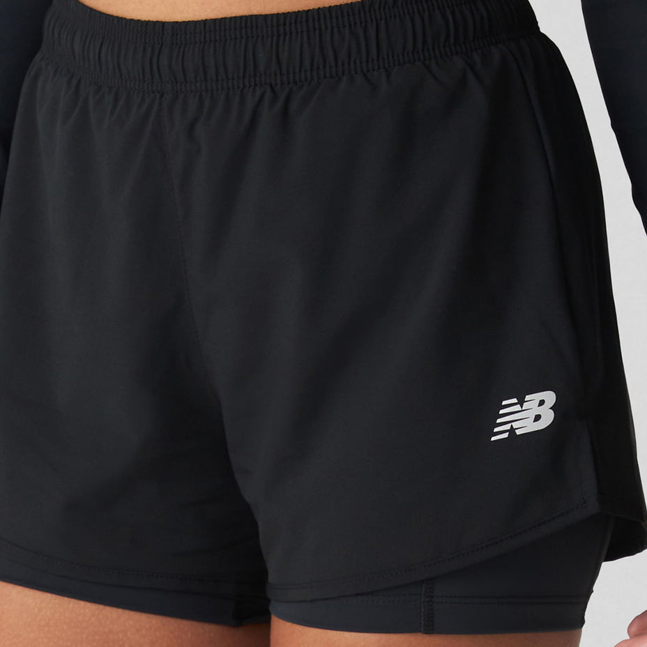 New Balance Shorts Fem. Sport Essentials 2 In 1 — Preto - BK