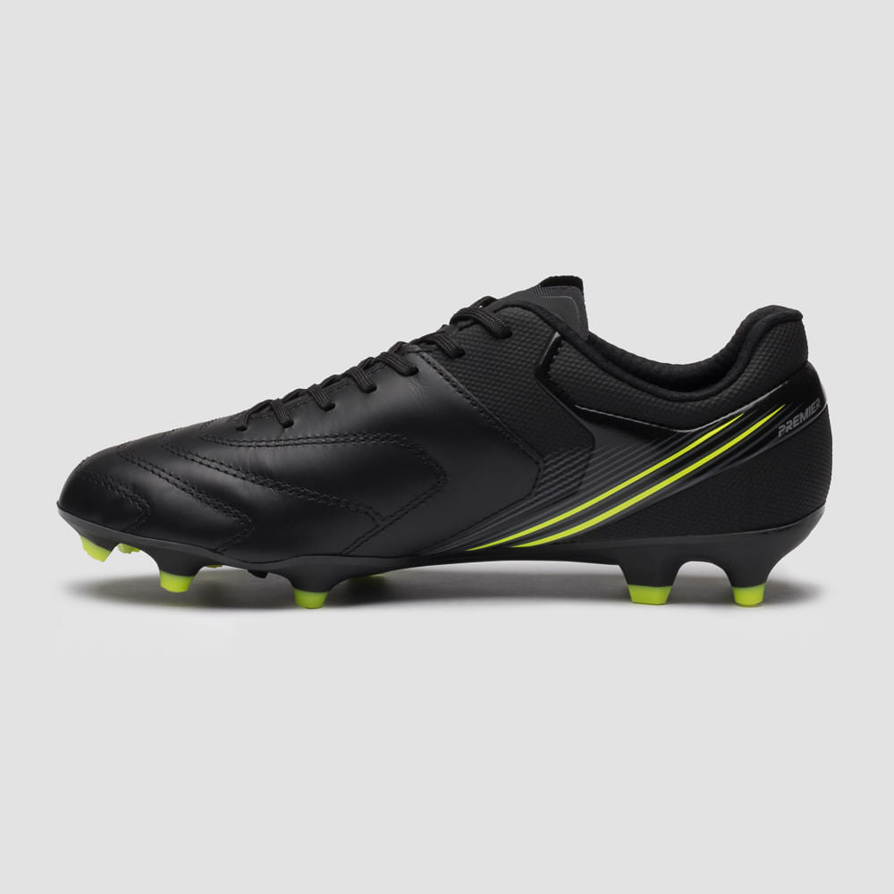 Umbro Chuteira Campo Adamant Master — Preto/Branco/Limao - 126
