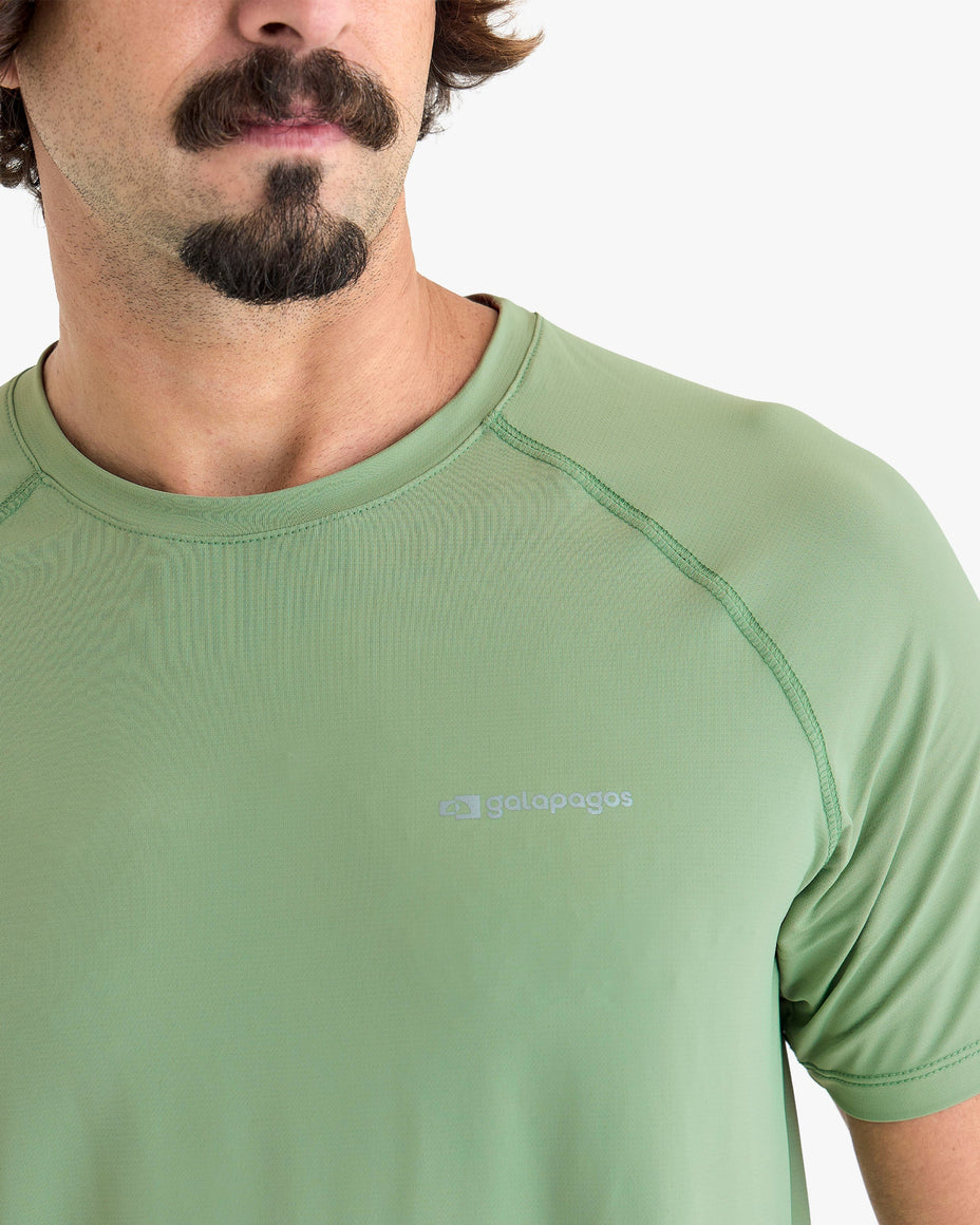 Galapagos Camiseta Alamo Masc.Uv 50+ — Verde - 184