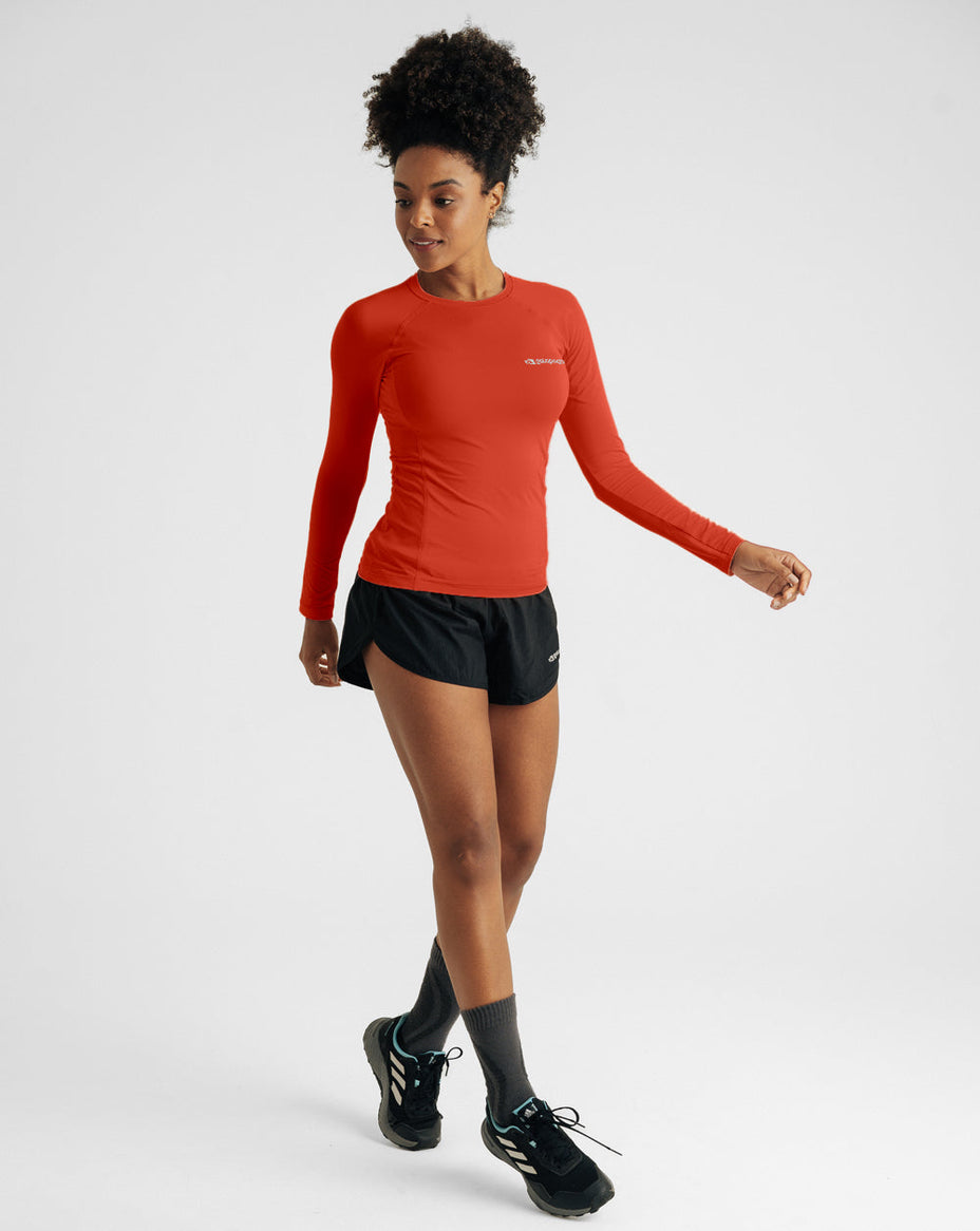 Galapagos Blusa Segunda Pele Uv Vella Fem. — Vermelho - 197