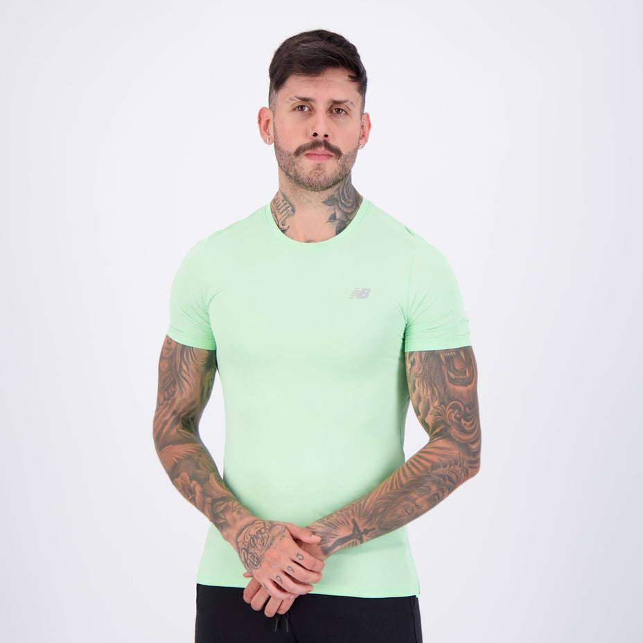 New Balance Camiseta Masc. Sport Essentials — Verde Claro - LBN