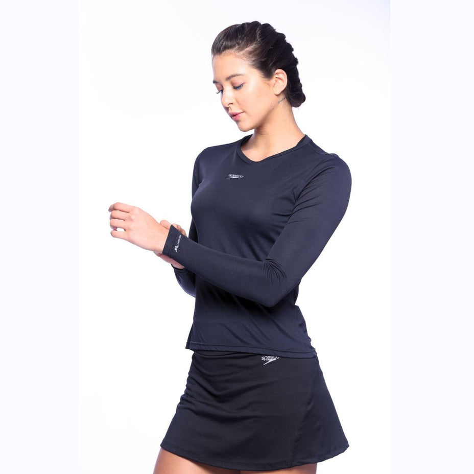 Speedo Camiseta M/L Uv 50 — Preto - 180