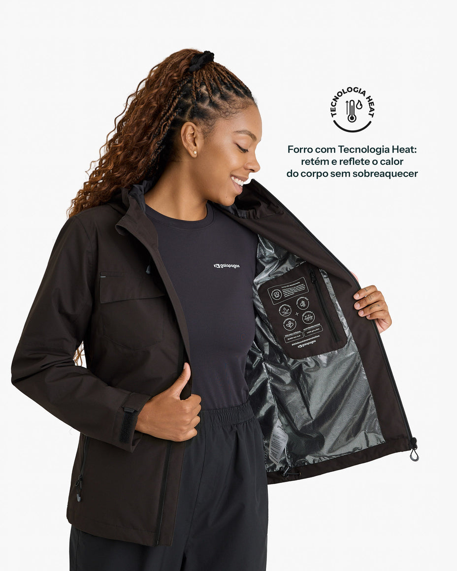 Galapagos Jaqueta Darwin Heat Fem. — Preto - 173